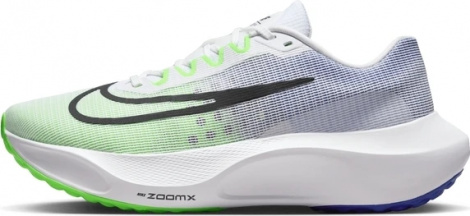 Кроссовки беговые Nike ZOOM FLY 5 бело-салатово-синие DM8968-101