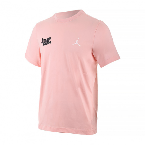 Футболка Nike JORDAN MBRAND SS JM STACK CREW світло-рожева FN6029-622