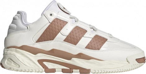 Кроссовки Adidas NITEBALL бело-коричневые IE6817