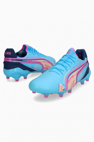 Бутси Puma King Ultimate Volume Up FG/AG - блакитний
