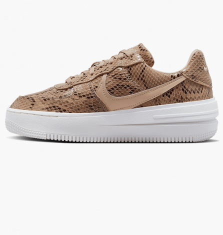 Кроссовки Nike Air Force 1 Plt.Af.Orm Brown Snakeskin Print (W)