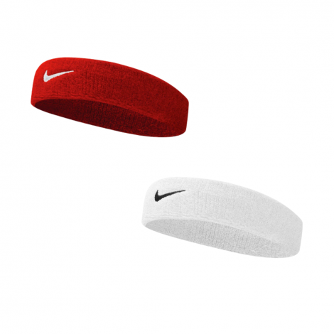 Повязка На Голову Комплект Nike 2 (Белая+Красная) Nnn07-101-601