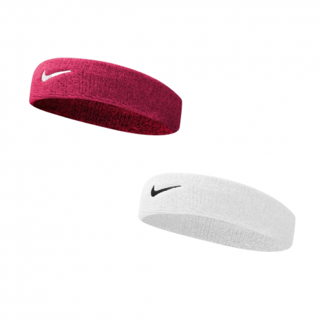 Повязка На Голову Комплект Nike 2 (Белая+Розовая) Nnn07-101-639