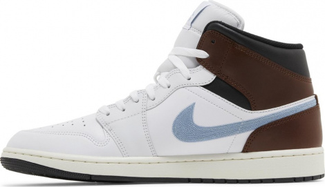 Кроссовки Air Jordan 1 Retro Mid Se 'Brown Blue Grey'