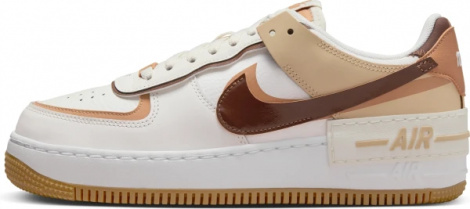 Кросівки жіночі Nike AIR FORCE 1 SHADOW біло-світло-коричневі DZ1847-106