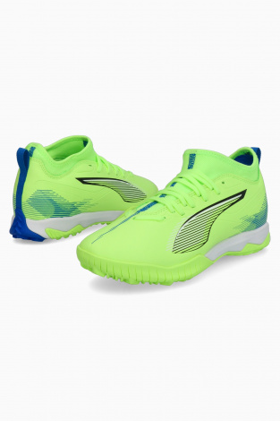 Детские сороконожки Puma Ultra 5 Match TT Junior - Лаймовый