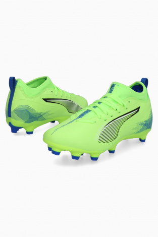 Дитячі бутси Puma Ultra 5 Match FG/AG Junior - Лаймовий