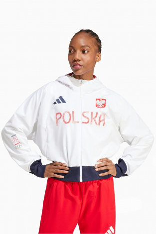 Кофта adidas NOC Poland Z.N.E. Podium FZ для женщин - белый
