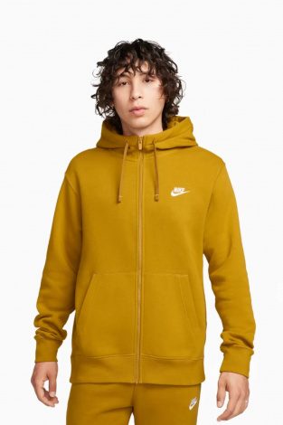 Кофта Nike Sportswear Club Fleece FZ - желтый