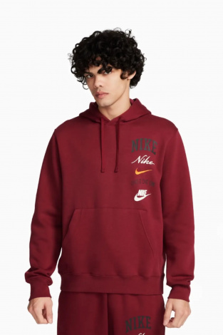 Кофта Nike Club Fleece - Бордовый
