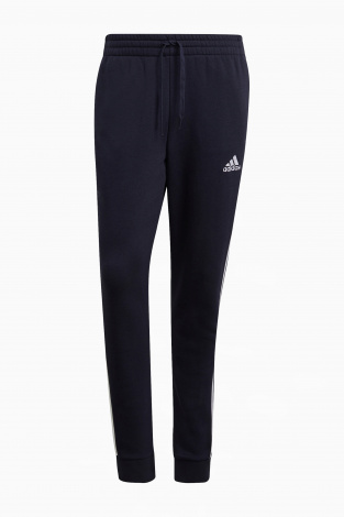 Штани adidas Essentials Fleece Tapered Cuff 3S - темно-синій