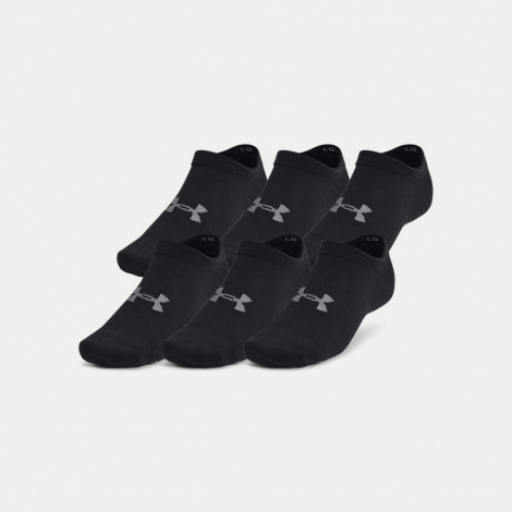 Шкарпетки Under Armour ESSENTIAL NO SHOW 6PK чорні (6 пар) 1382611-001