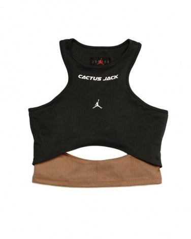 Футболка Женский Топ Jordan X Travis Scott Cactus Jack Women'S Tank Top Dark Smoke Grey