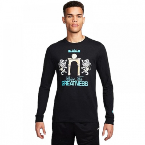 Лонгслів Nike LBJ M NK TEE LS SP24 чорний FQ4908-010