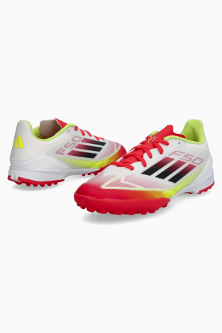 Детские сороконожки adidas F50 League TF Junior - белый