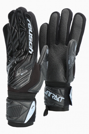 Детские вратарские перчатки Reusch Attrakt Resist Junior - черный