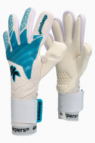 Детские вратарские перчатки 4keepers Elite Phantom NC Junior - белый