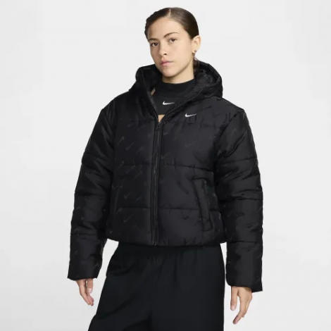Куртка женская Nike SPORTSWEAR CLASSIC THERMA-FIT LOOSE PUFFER JACKET черная FV7941-010