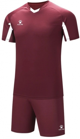 Комплект футбольної форми Kelme LEON бордово-білий 7351ZB1129.9691