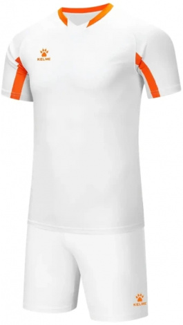 Комплект футбольної форми Kelme LEON біло-жовтогарячий 7351ZB1129.9139