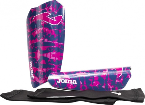 Щитки футбольні Joma SPARTAN рожево-темно-сині 401489.305