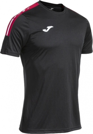 Футболка Joma Olimpiada Short Sleeve T-Shirt Black Red