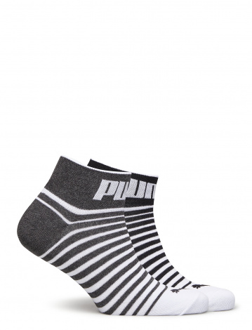 Носки Puma UNISEX QUARTER 2P серо-черно-белые (2 пары) 101002001-022