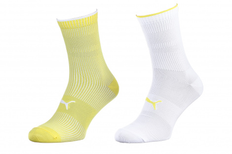 Носки Puma Sock Classic 2P Women Желтый, Белый Унисекс 35-38