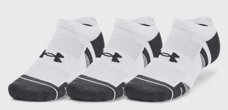 Шкарпетки Under Armour PERFORMANCE TECH 3PK NS біло-темно-сірі (3 пари) 1379503-100