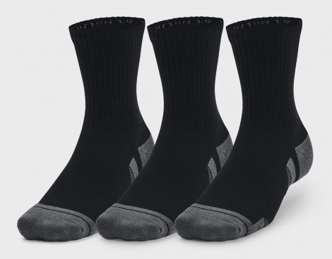 Носки Ua Performance Cotton 3P Mid Черный Унисекс Lg