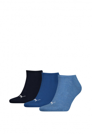 Носки Puma Unisex Sneaker Plain 3P Синий Унисекс 35-38
