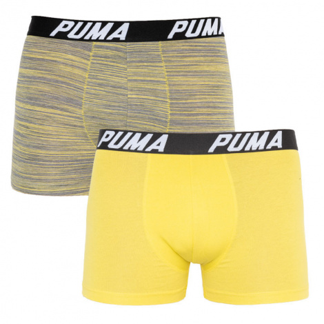 Труси (боксерки) Puma SPACEDYE STRIPE BOXER 2P жовті, сіро-жовті (2 пари) 501002001-020
