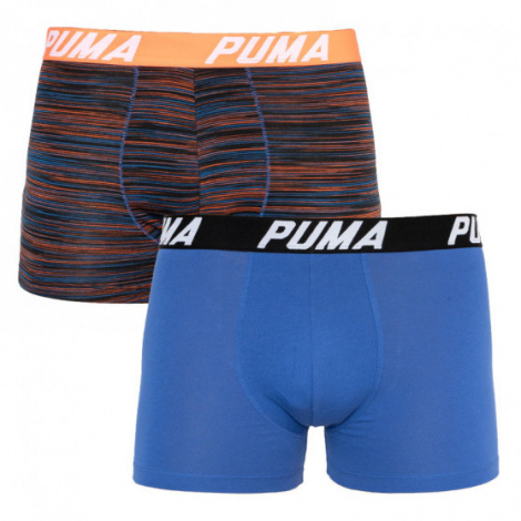 Трусы-боксеры Puma Spacedye Stripe Boxer 2P Синий, Красный Мужской L