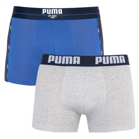 Трусы-боксеры Puma Statement Boxer 2P Синий, Серый Мужской L