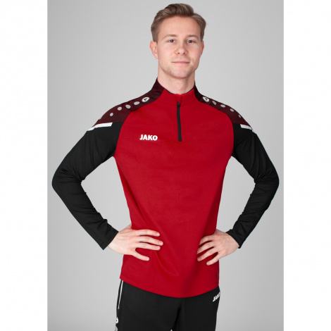 Реглан Jako Zip top PERFORMANCE червоно-чорний 8622-101