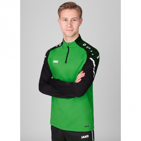 Реглан Jako Zip top PERFORMANCE зелено-чорний 8622-221