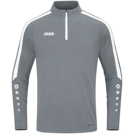 Реглан Jako ZIP TOP POWER серо-белый 8623-840