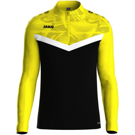 Реглан Jako ZIP TOP ICONIC черно-бело-желтый 8624-808