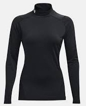 Лонгслів компресійний Under Armour HEATGEAR MOCK LONG SLEEVE чорний 1369606-001