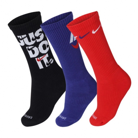 Шкарпетки Nike U NK EVERYDAY PLUS CUSH CREW різнокольорові (3 пари) DH3822-905
