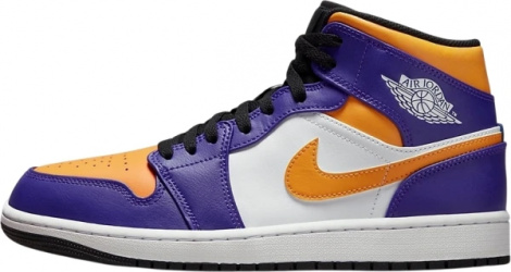 Кроссовки Мужские Jordan 1 Mid Фиолетовые Dq8426-517 44