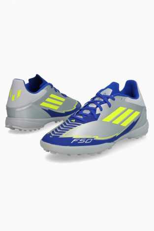 Сороконожки adidas F50 League Messi TF - Серебряный