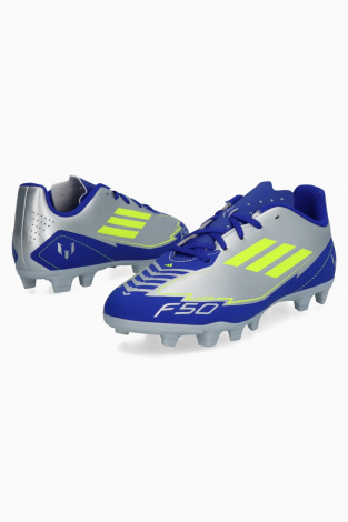 Детские бутсы adidas F50 Club Messi FG/MG Junior - Серебряный