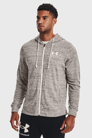 Толстовка Ua Rival Terry Lc Fz 1370409-112 Under Armour M Сірий