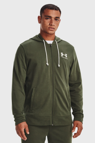Толстовка Ua Rival Terry Lc Fz 1370409-390 Under Armour S Хакі