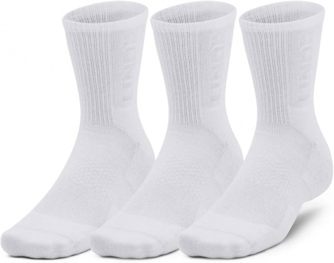 Шкарпетки Under Armour 3-MAKER 3-PACK MID-CREW білі (3 пари) 1373084-100