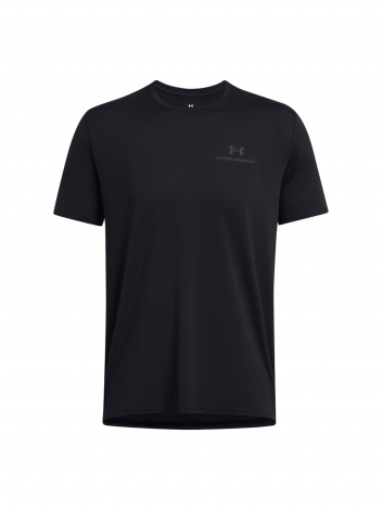 Футболка Under Armour HEAVYWEIGHT LEFT CHEST PATCH чорна 1382902-001