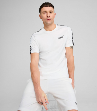 Футболка Puma ESSENTIALS TAPE біла 68467402