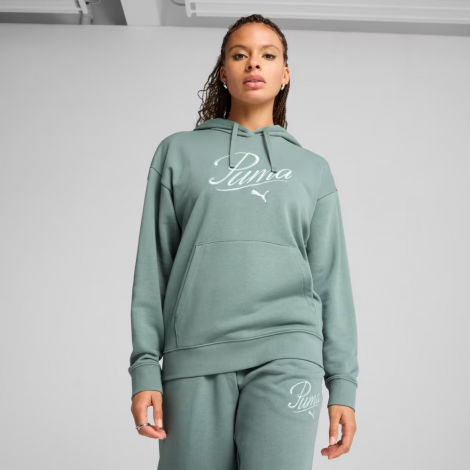 Толстовка Script Comfort Hoodie 68498330 Puma L Зелений