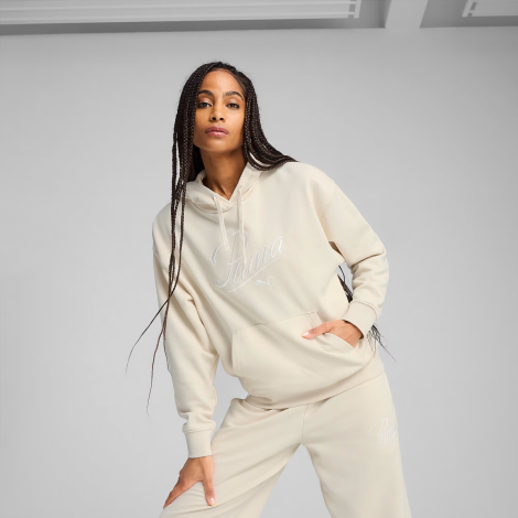 Толстовка Script Comfort Hoodie 68498387 Puma L Бежевый